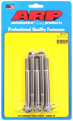 M10 x 1.25 x 100 hex SS bolts (5pcs)