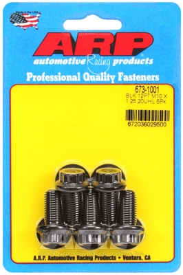 M10 x 1.25 x 20 12pt black oxide bolts (5pcs)