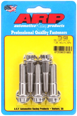 M10 x 1.25 x 40 12pt SS bolts (5pcs)