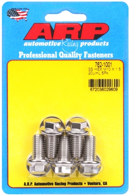 M10 x 1.50 x 20 hex SS bolts (5pcs)