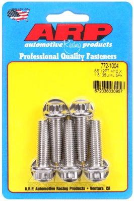 M10 x 1.50 x 35 12pt SS bolts (5pcs)
