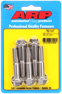 M10 x 1.50 x 50 hex SS bolts (5pcs)