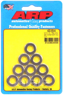 "M10ID .750"OD .120"TH SS no chamfer washers (10pcs)