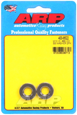 "M10ID .865"OD .160"TH SS washers (2pcs)