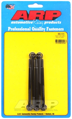 M6 x 1.00 x 100 hex black oxide bolts (5pcs)