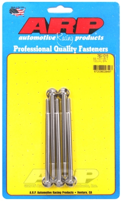 M6 x 1.00 x 100 hex SS bolts (5pcs)