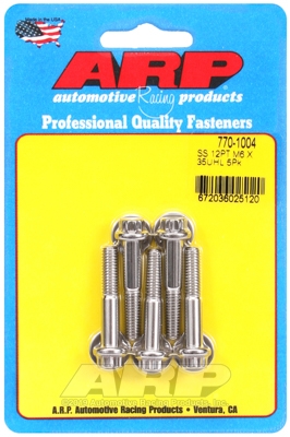 M6 x 1.00 x 35 12pt SS bolts (5pcs)