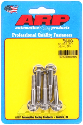 M6 x 1.00 x 35 hex SS bolts (5pcs)
