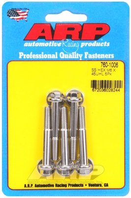 M6 x 1.00 x 45 hex SS bolts (5pcs)