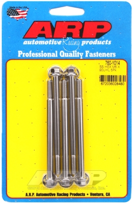 M6 x 1.00 x 90  hex SS bolts (5pcs)