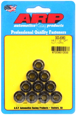 M8 x 1.00 12pt nut kit (10pcs)