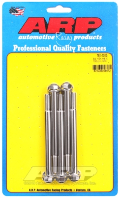 M8 x 1.25 x 100 hex SS bolts (5pcs)
