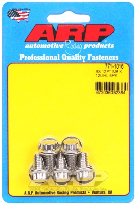 M8 x 1.25 x 12 12pt SS bolts (5pcs)