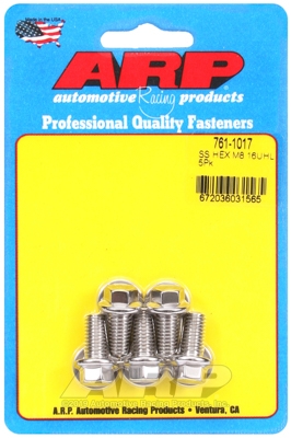 M8 x 1.25 x 16 hex SS bolts (5pcs)