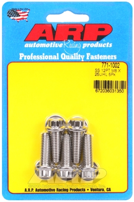 M8 x 1.25 x 25 12pt SS bolts (5pcs)