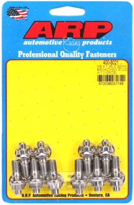 M8 X 1.25 X 32mm broached stud kit - 10pcs