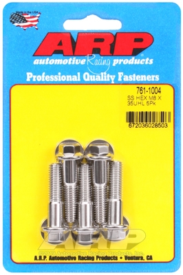 M8 x 1.25 x 35 hex SS bolts (5pcs)