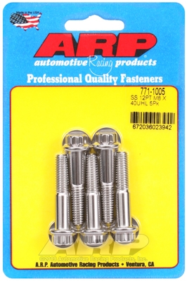 M8 x 1.25 x 40 12pt SS bolts (5pcs)