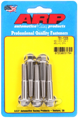 M8 x 1.25 x 45 hex SS bolts (5pcs)