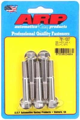 M8 x 1.25 x 50 hex SS bolts (5pcs)