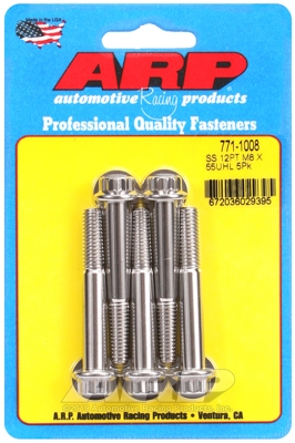 M8 x 1.25 x 55 12pt SS bolts (5pcs)