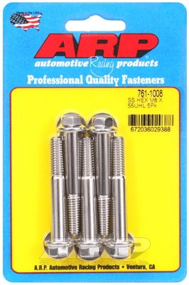 M8 x 1.25 x 55 hex SS bolts (5pcs)