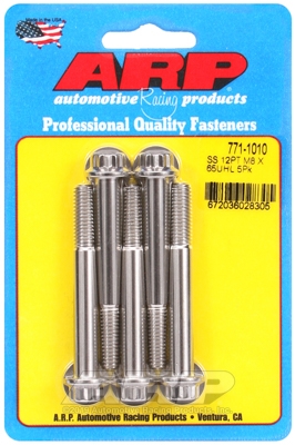 M8 x 1.25 x 65 12pt SS bolts (5pcs)
