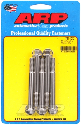 M8 x 1.25 x 75 hex SS bolts (5pcs)