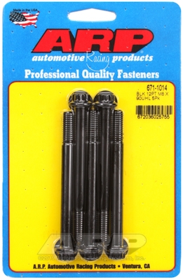 M8 x 1.25 x 90  12pt black oxide bolts (5pcs)