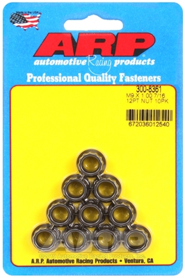 M9 x 1.00  12pt nut kit (10pcs)