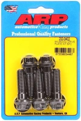 Wilwood drive plate bolt. 7/16. drilled 12 pt. 5pcs