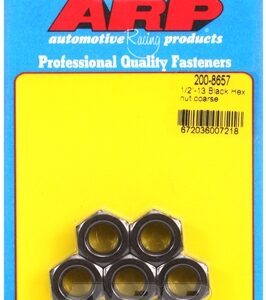"1/2"" 13 black coarse hex nut kit" (5pcs)