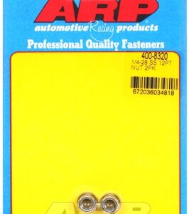 "1/4"" 28 ss 12pt nut kit" (2pcs)
