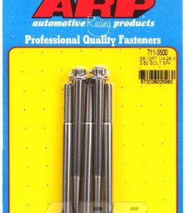 "1/4"" 28 x 3.500 12pt ss bolts" (5pcs)