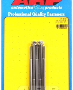 "1/4"" 28 x 3.750 hex ss bolts" (5pcs)