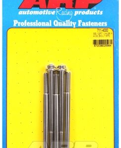 "1/4"" 28 x 4.000 12pt ss bolts" (5pcs)
