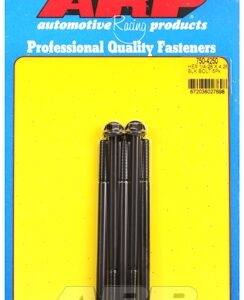"1/4"" 28 x 4.250 hex black oxide bolts" (5pcs)