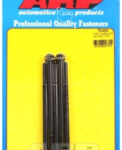 "1/4"" 28 x 4.500 hex black oxide bolts" (5pcs)