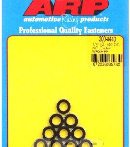 "1/4""id .440""od no chamfer black washers"