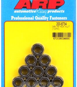 3/8 16 black hex nut kit (10pcs)