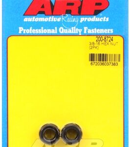 3/8 16 black hex nut kit (2pcs)