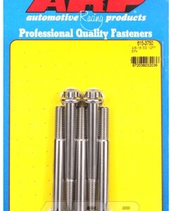 "3/8"" 16 x 3.750 12pt 7/16 wrenching ss bolts" (5pcs)
