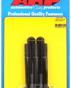 "3/8"" 16 x 3.750 hex black oxide bolts" (5pcs)