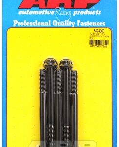 "3/8"" 16 x 4.000 12pt black oxide bolts" (5pcs)