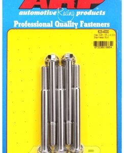"3/8"" 16 x 4.000 hex ss bolts" (5pcs)