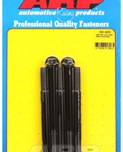 "3/8"" 16 x 4.250 hex black oxide bolts" (5pcs)