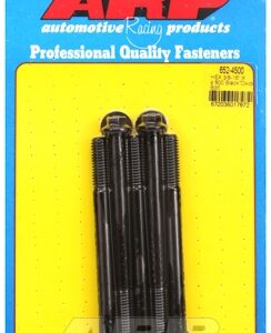 "3/8"" 16 x 4.500 hex black oxide bolts" (5pcs)