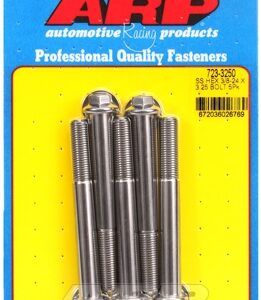 "3/8"" 24 x 3.250 hex ss bolts" (5pcs)