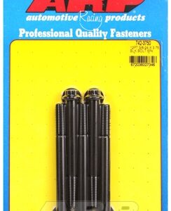 "3/8"" 24 x 3.750 12pt black oxide bolts" (5pcs)