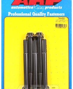 "3/8"" 24 x 4.000 12pt 7/16 wrenching black oxide bolts"5pcs